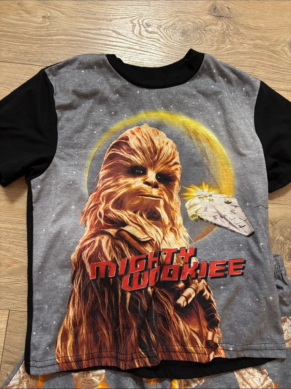 Star Wars Chewbacca Mighty Wookiee Pajama Set - Gray, Black, Orange, Yellow